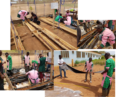 Montage des bacs pour culture hors-sol